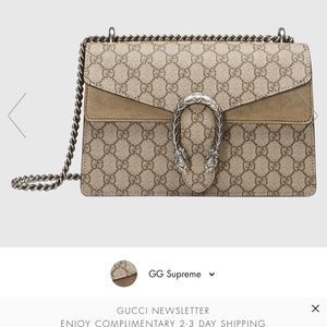 Gucci authentic amazing condition, no flaws. Dionysus Small. New 2,950 plus tax